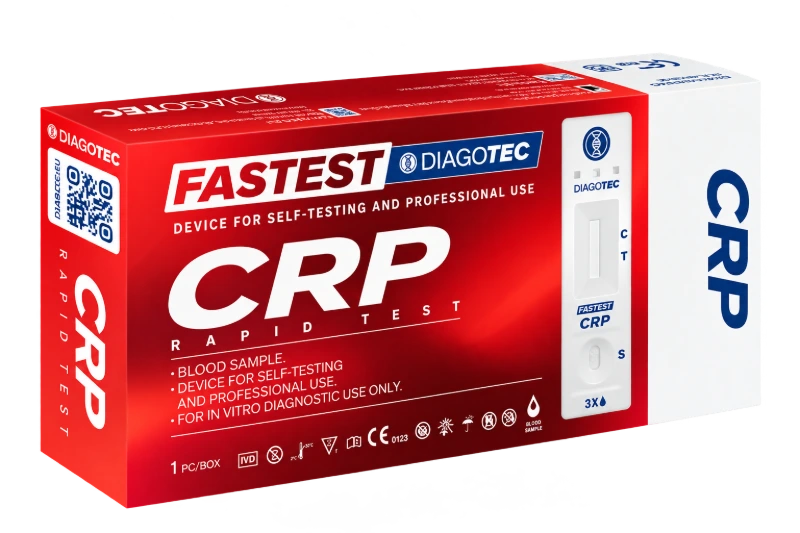 Opakowanie testu CRP FASTEST DIAGOTEC