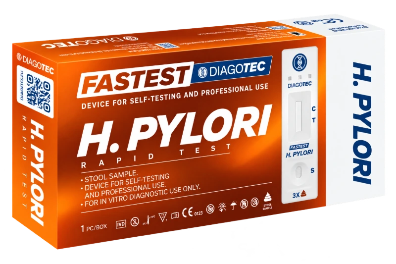Opakowanie testu H. pylori FASTEST DIAGOTEC