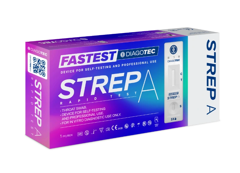 Opakowanie testu Strep A FASTEST DIAGOTEC